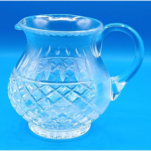 Vintage Waterford Lismore Diamond Cut Crystal Pitcher/Vase 32 Oz 6" Tall Elegant - Picture 8 of 16